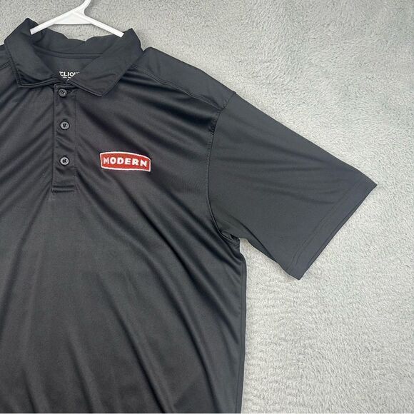 Modern Dealership Polo Shirt Mens Medium Black Polyester Automotive Work Wear‎ - Picture 5 of 14